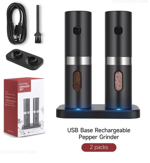Elektrisk salt och pepparkvarn (2-pack)