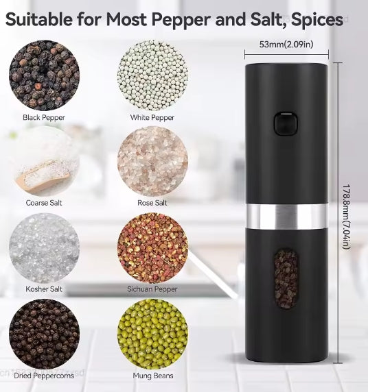 Elektrisk salt och pepparkvarn (2-pack)